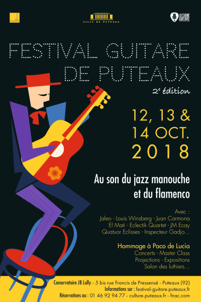 Affiche Festival Guitare Puteaux 2018